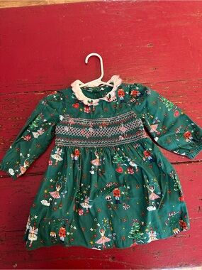 Boden | Dresses | New With Tags Mini Boden Christmas Tree Tulle Dress With Pom Poms Size 67